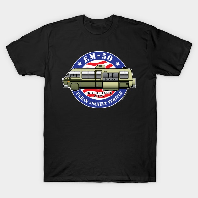 EM-50 Urban Assault Vehicle T-Shirt by Illustratorator